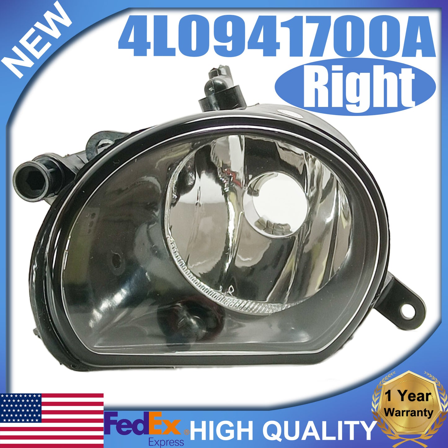 Halogen fog light for front right bumper of for Audi model 2010 Q7 (2012-2015) #4L0941700A- n