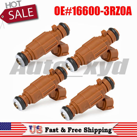 4PCS Fuel injector 16600-3RZ0A 0280157146 New Replacement for Nissan for Renault