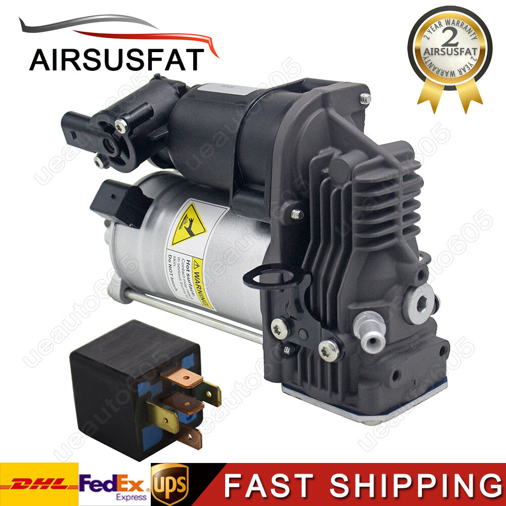 Air Suspension Compressor Pump + Relay for Mercedes W164 ML350 X164 GL450 GL550
