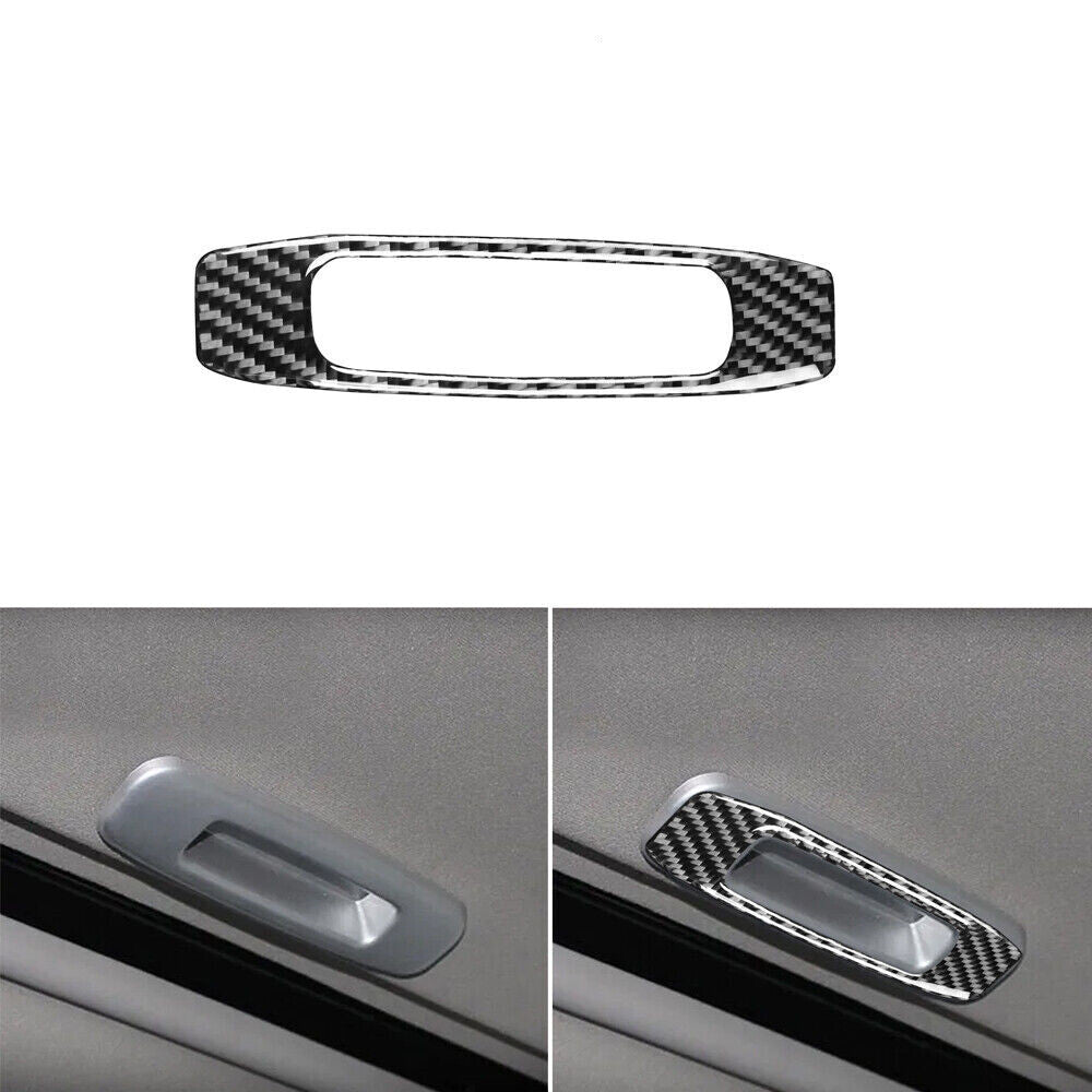 for Mitsubishi Lancer 2008-2015 Carbon Fiber Skylight Handle Frame Cover Trim