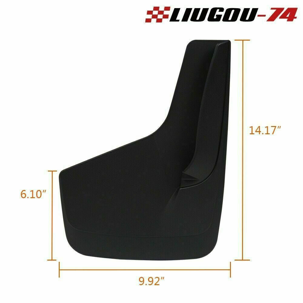 2-Piece ABS Universal Mudguard Mudguard Splash Guard with Automotive Hardware U Q