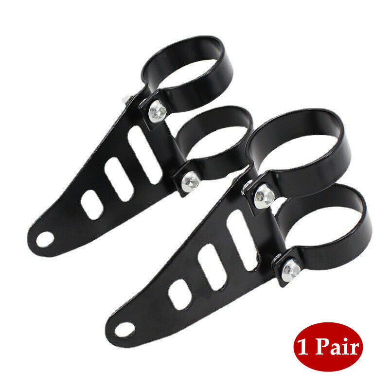 2PCS Motorcycle Front Fork Headlamp Part Headlight Bracket Mount Clamp v