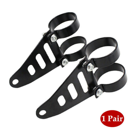 2PCS Motorcycle Front Fork Headlamp Part Headlight Bracket Mount Clamp v