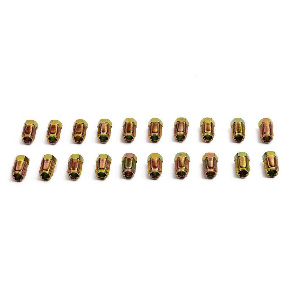 Metric Brake Line Fittings Nuts End Union Zinc Inverted Flares Accessories