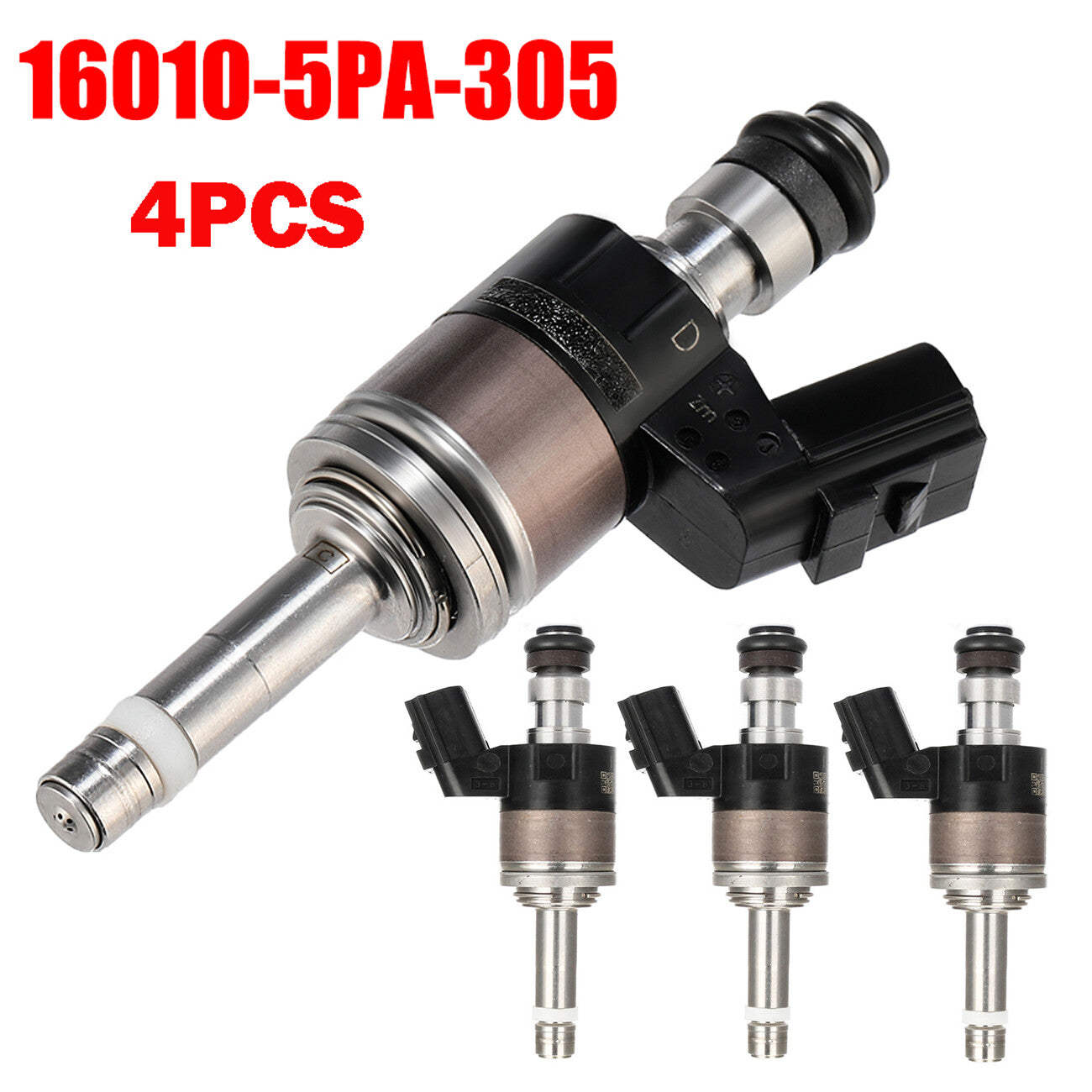 4-pack of fuel injectors 16010-5PA-305, suitable for Honda Accord 2018-2020 and CR-V 2017-20 1.5L.