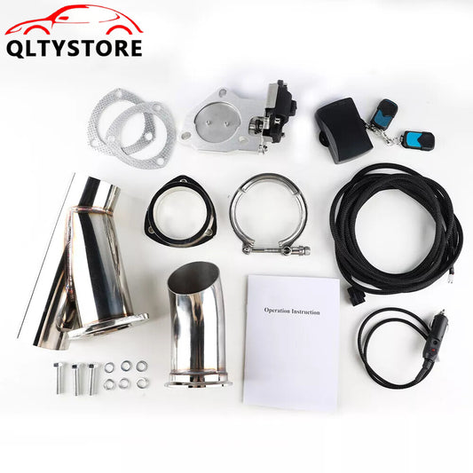 2.5'' Stainless Exhaust Valve Exhaust Motor Pipe Flange Kit with Remote Control Q