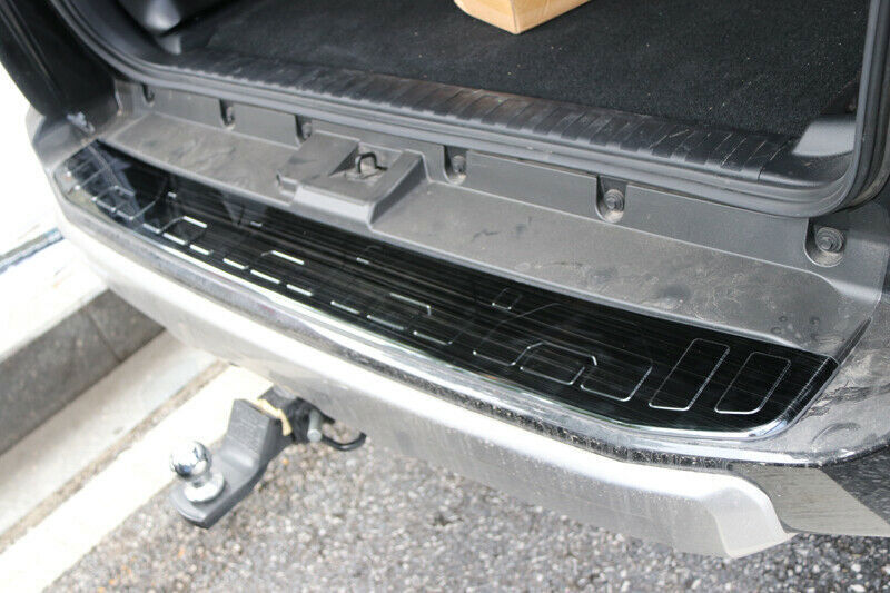 Black Outer Rear Bumper Protector Sill Plate Cover For Auto for Toyota 4Runner 14-19