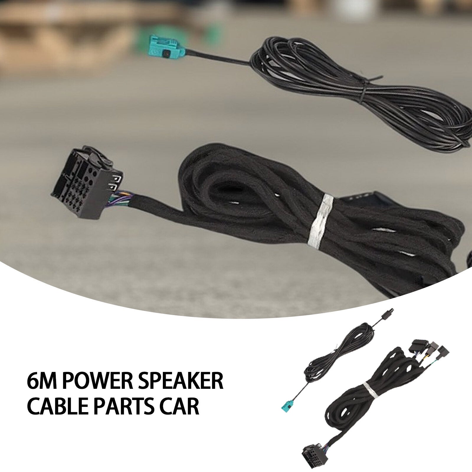 6-meter power and radio extension cable suitable for Mercedes-Benz E/G/CL/CLS/S-Class Q