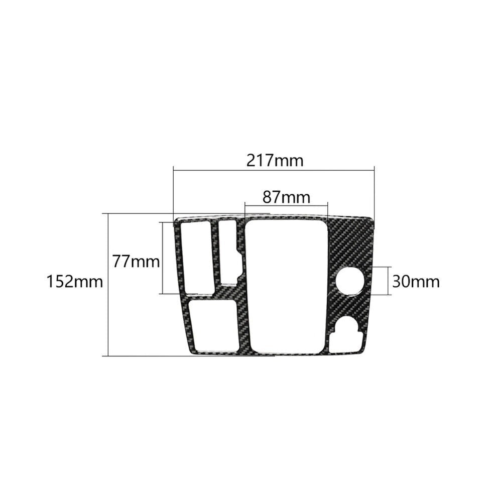 Carbon Fiber Console Gear Shift Panel Cover Trim for Audi A6 A7 2012-2018 New n