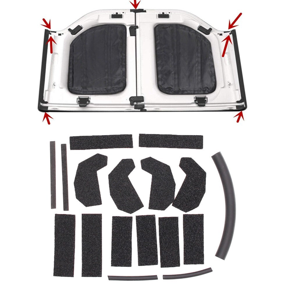 17PCS Hardtop Headliner Roof-Seal Kit Accessories for Jeep for Wrangler JK 07-18