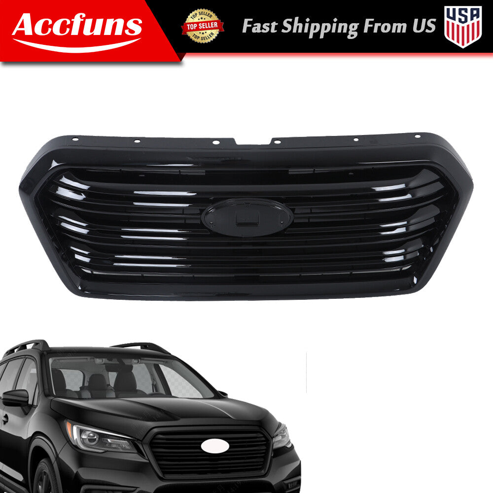 For 2019-2022 for Subaru Ascent front upper bumper grille, gloss black, model 91121XC01A- n
