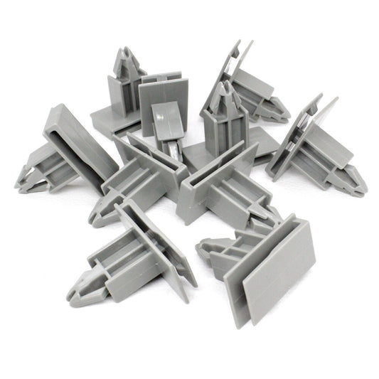 10 Gray Nylon Rocker Panel Moulding Retainer Mount Clip for GM 10431761 for Chevy