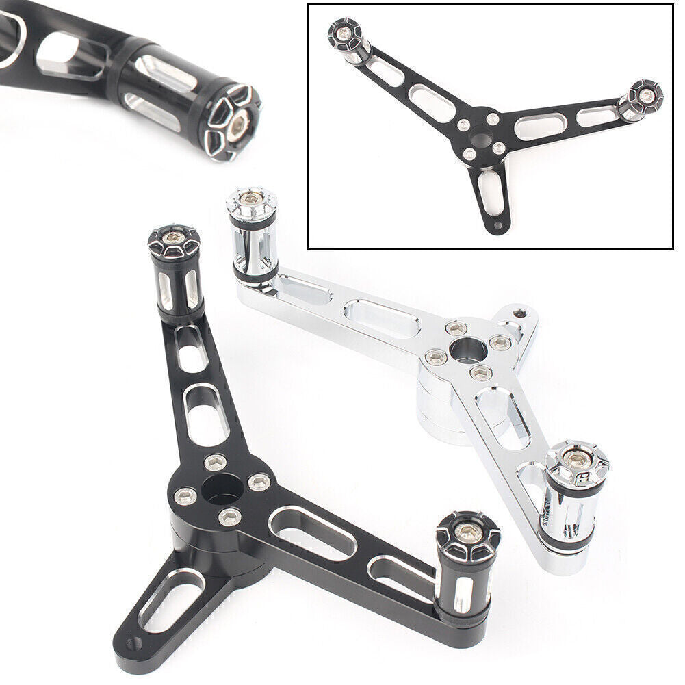 for Harley Sportster Models 2004-2018 17 16 Black/Silver Heel Toe Shifter Lever