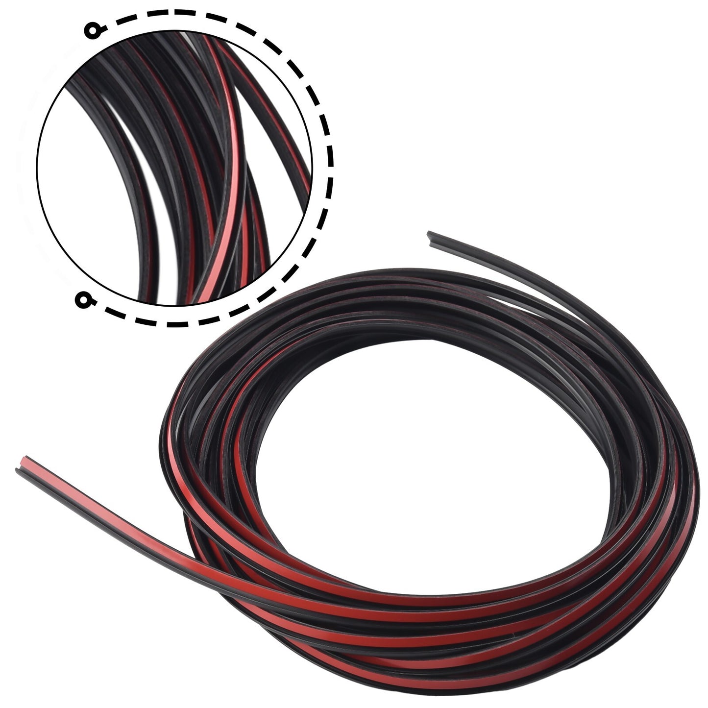 Vehicle Sealing Strip Front Rear Bumper 5 Meter Rubber For Car Trim Bumper Lip.
