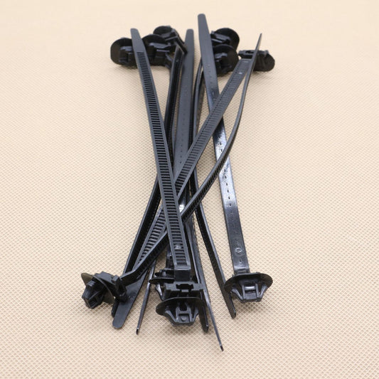 New 15Pcs for Toyota 8271112200 Nylon Push Mount Wire Tie 185.3mmx7.2mm