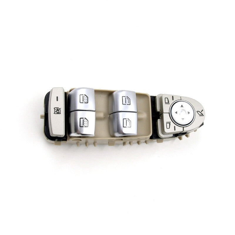 Left power window switch, beige, suitable for Mercedes-Benz W205, C180, C200, X253, GLC200, GLC260, GLC300.
