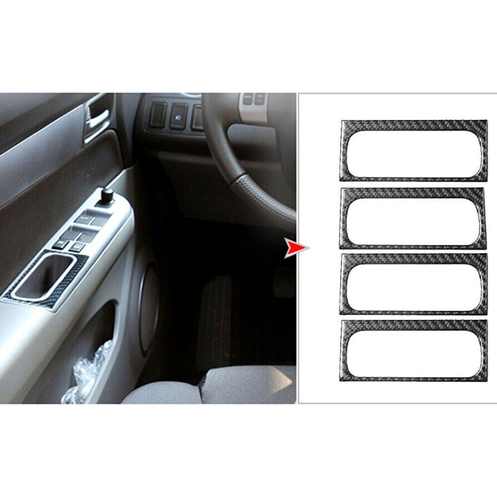 4x Carbon Fiber Inner Door Handle Cover Trim for Suzuki Grand Vitara 06-2013 New n