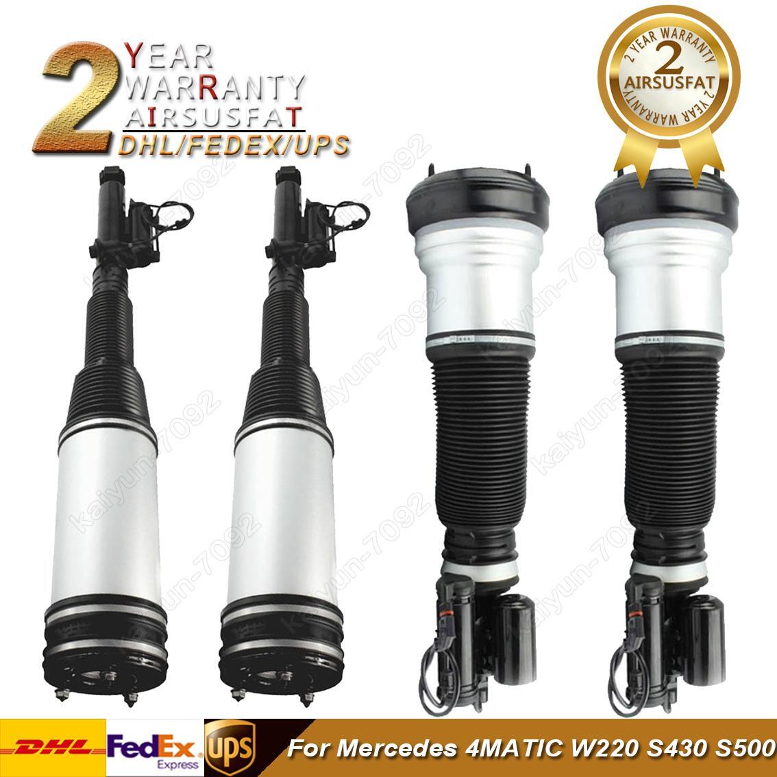4X Front Rear Air Suspension Shocks for Mercedes S Class W220 S430 S500 4Matic