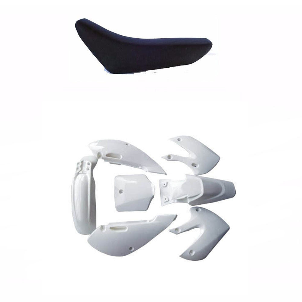 White body fair plastic kit for seat for Kawasaki KX 65 KLX 110 DRZ 110 RM 65