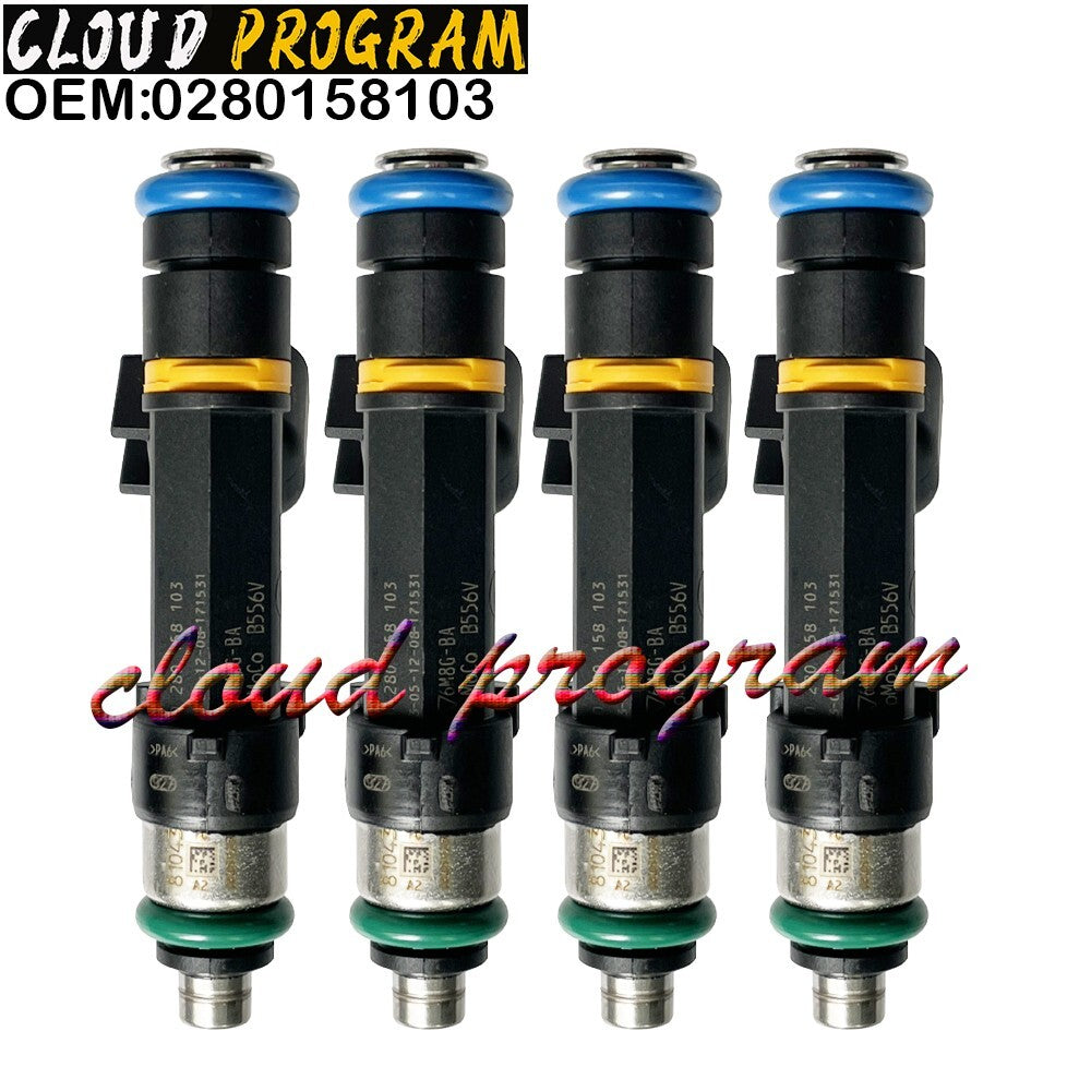 0280158103 Set of 4 Fuel Injectors For 2006-2012 for Mazda 3 2.0L v