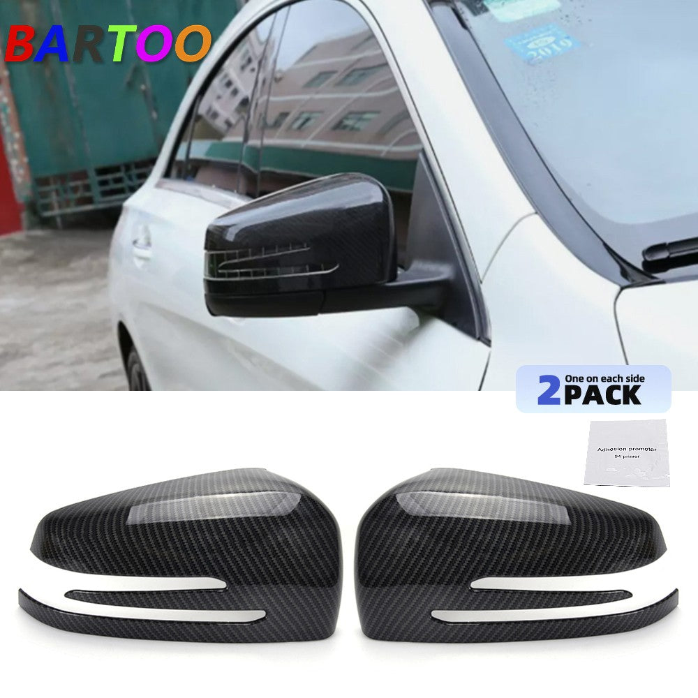 Carbon Fiber Wing Mirror Cover Caps for Mercedes for Benz W204 W176 W212 W221 X156