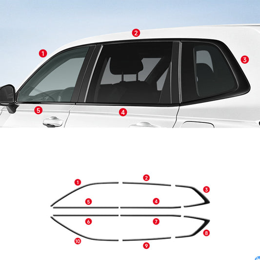 for Honda CR-V 2023-2024 Glossy black Car Window Sill Molding Strip Cover Trim