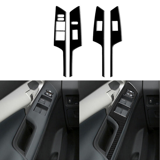 4X Gloss Black Door Window Lift Control Cover Trim for Toyota Matrix 2009-2014