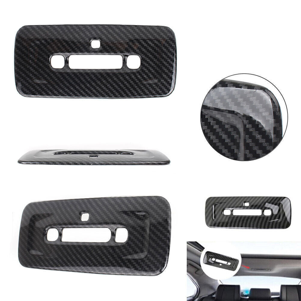 for Toyota for Camry 2018 2019 Carbon Fiber Interior Rear Reading Light Cover Trim