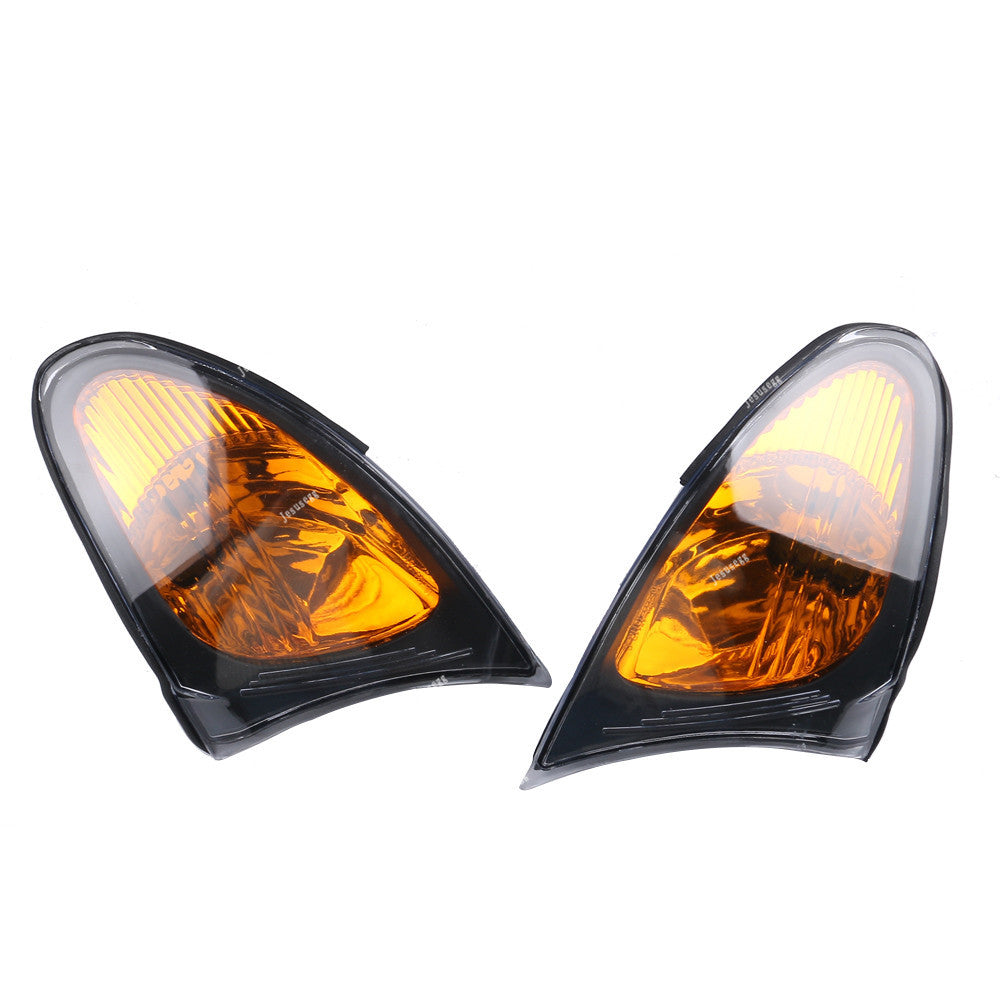 for BMW 02-05 E46 3-SERIES 4 Door Sedan Corner Turn Signal Lights Yellow Lens Q