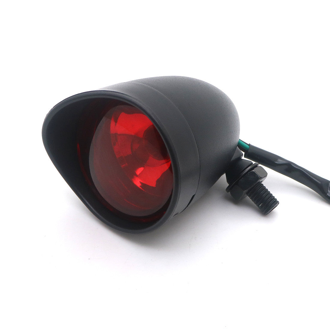 Motorcycle Black Bullet Rear Stop Tail Brake Light Cafe Racer Bobber Chopper Q