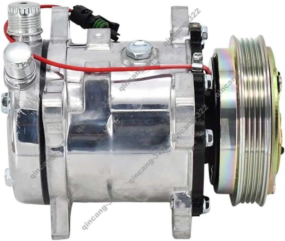 A/C Compressor 84322107 for Holland CASE IH Skid Steer Loader 420 430 445 465 Q