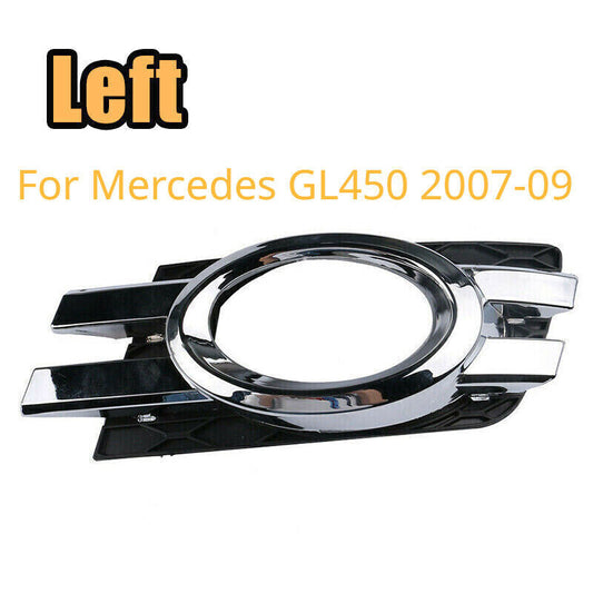 Fit for Mercedes GL450 2007-09 Left Chorme Front Bumper Fog lamp Grille Cover Q
