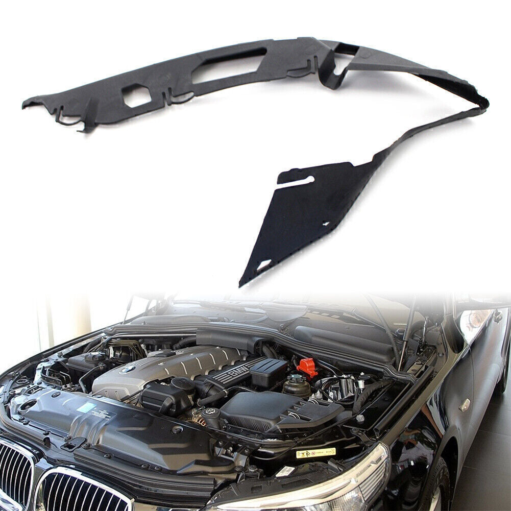 Upper Headlight Gasket Left for BMW 5 Series E60 525xi 528i 530i 535xi Black Car