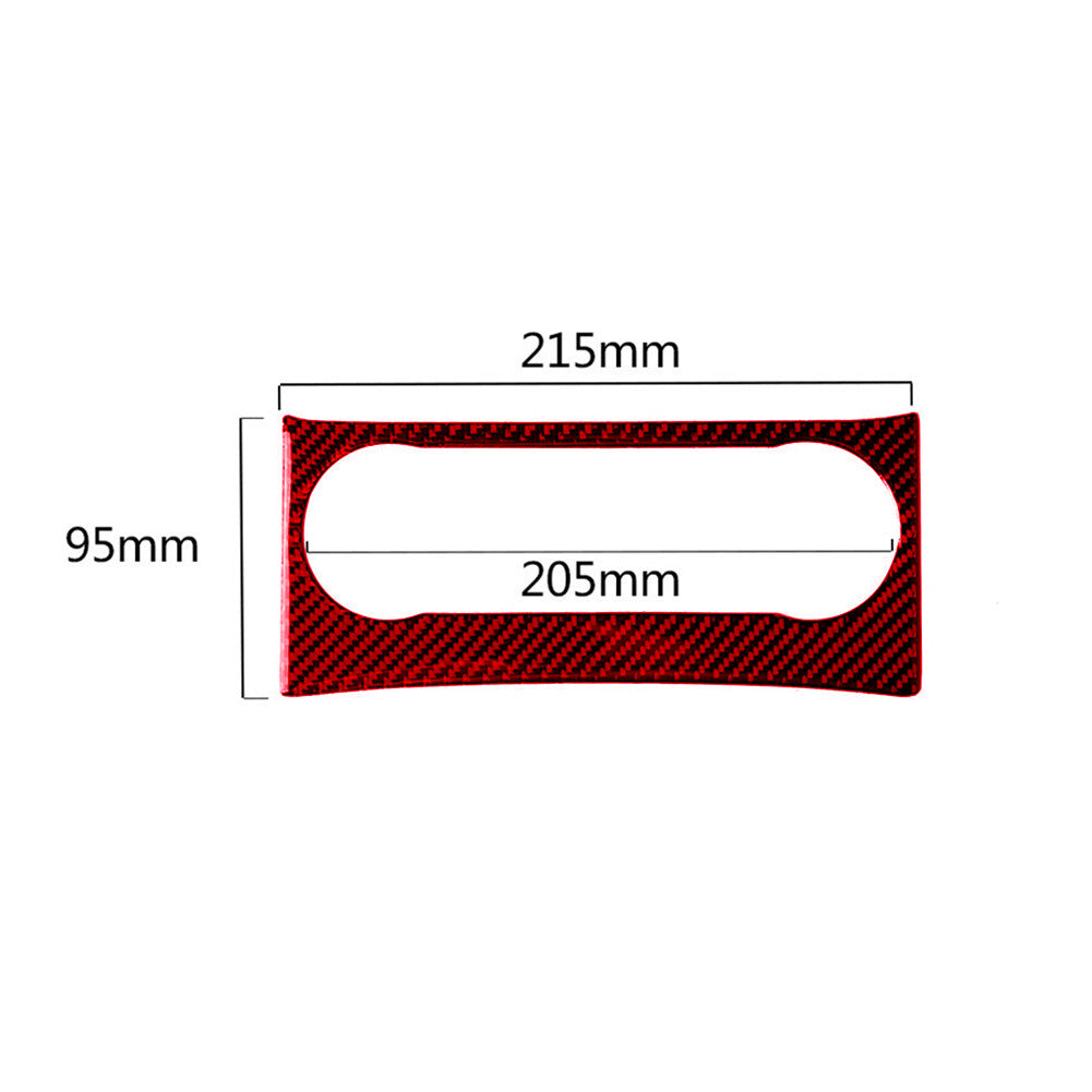 Red Carbon Fiber Air Conditioning Control Panel for Benz 2011-13 C-Class W204