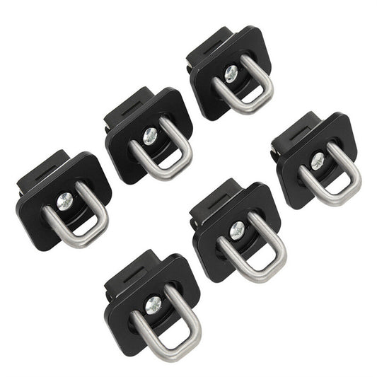 6pcs Inner-Bed Retractable Truck Bed Tie-Down 35° Anchors Aluminum for Chevy / for GMC