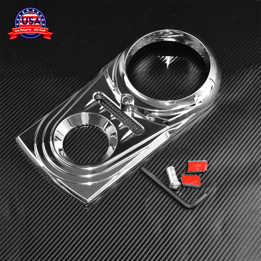 Chrome Dash Panel Insert Cover Fit for Harley Softail Dyna FXDWG FXSTC 1993-2015