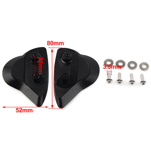 Rearview Mirror Block Off Base Plates Cover for Yamaha YZF-R6 YZFR6 2017-2022