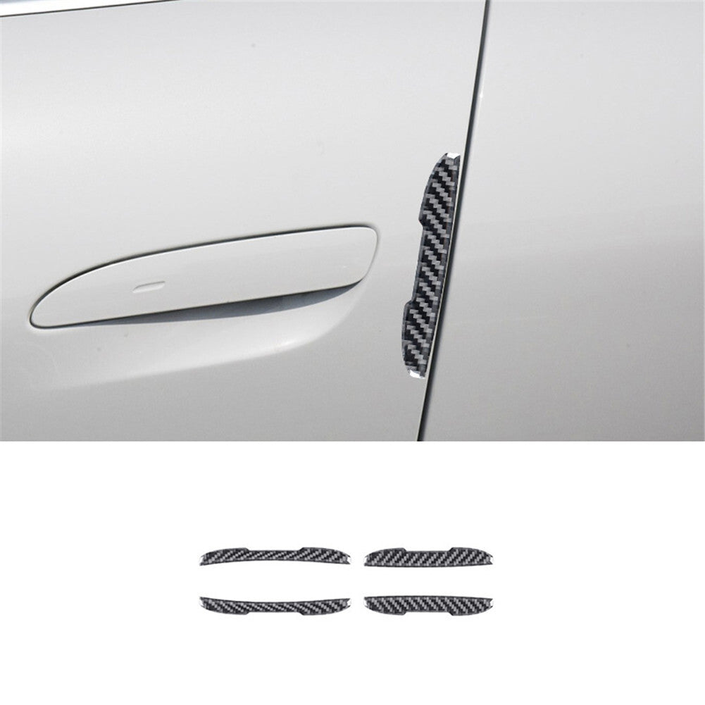 Carbon fiber door anti-collision trim for Porsche Taycan 2019-2022