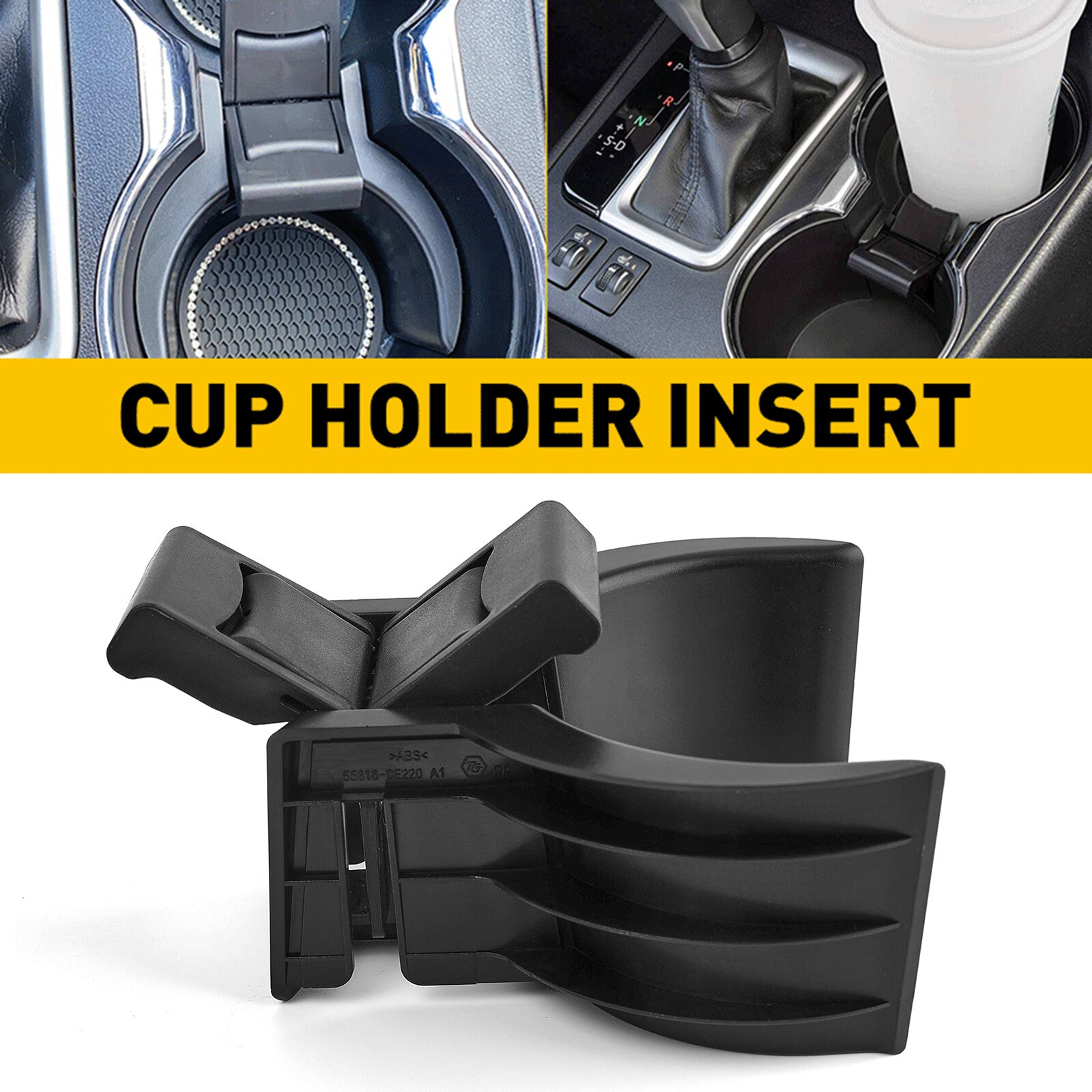 for Toyota Kluger 2014-2019 Centre Console Cup Holder Insert Divider Storage Kit Q