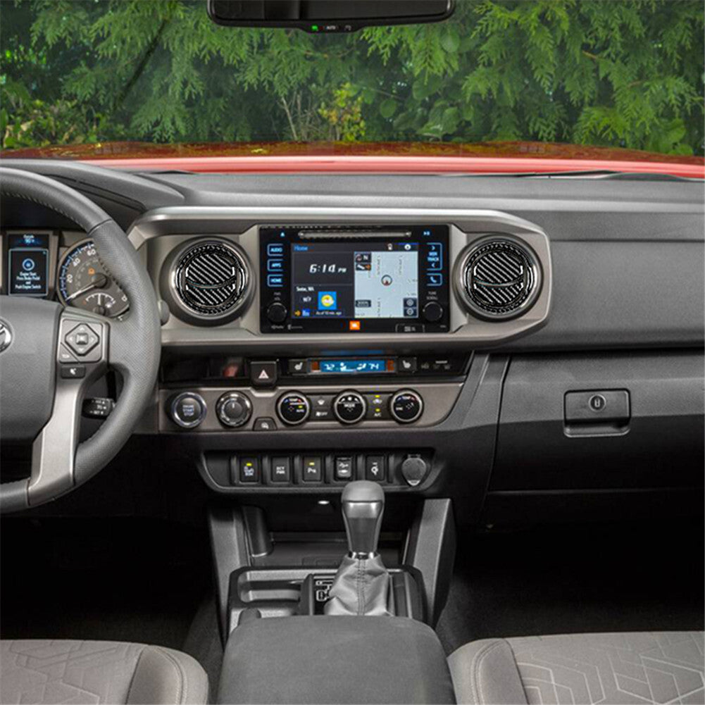 4X Red Carbon Fiber Door Control Switch Frame Cover Trim For Ranger 2019-22 v