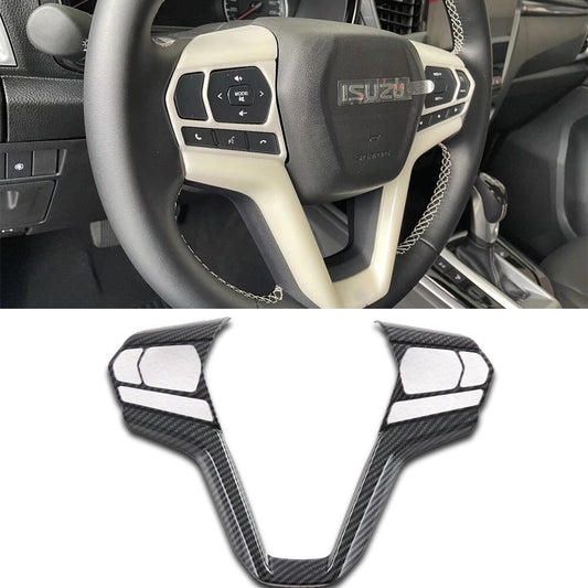 Carbon Fiber Steering Wheel Switch Cover for Isuzu D-Max 2021 Car Accessories