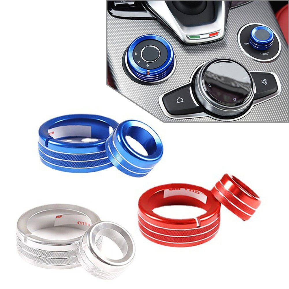 Car Central Control Multimedia Knob Ring for Alfa Romeo Giulia for Stelvio 2020-2021