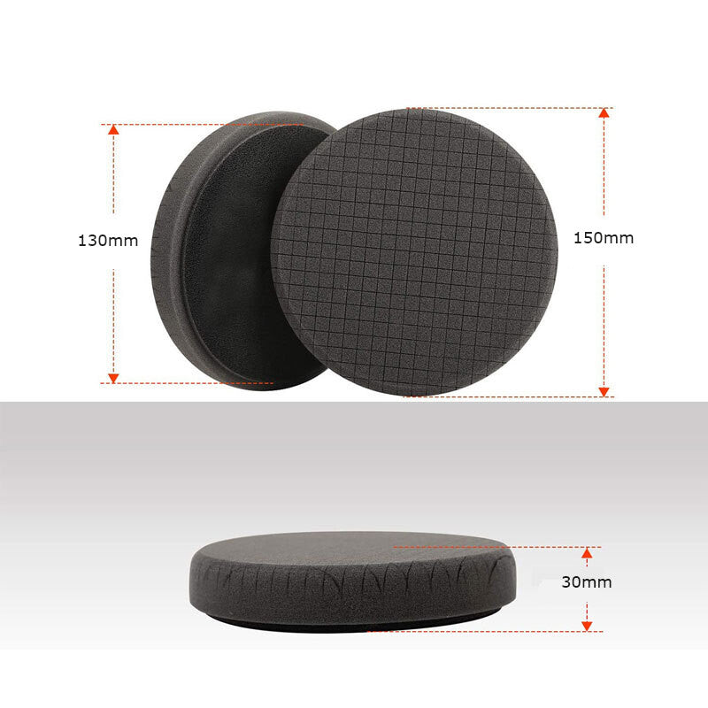 2Pcs 6 Inch Car Buffing Pad Polishing for Drill Sponge Waxing Foam Polishing Q