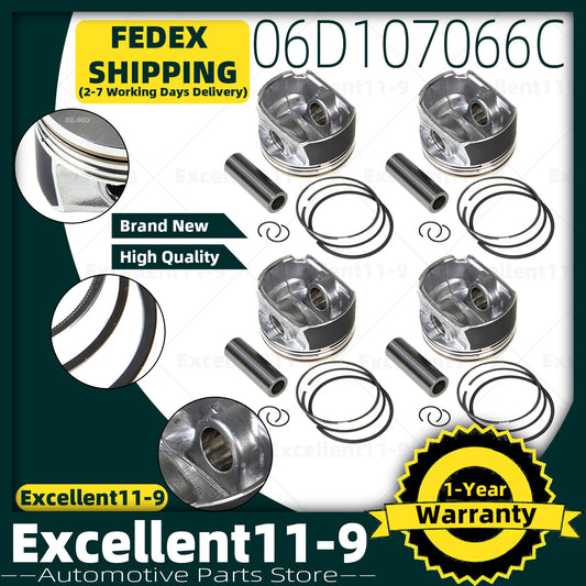 Φ20mm/Φ82.5mm piston kit #06D107066C for Audi A3, A4, A6, TT / for Jetta Eos 2.0T n