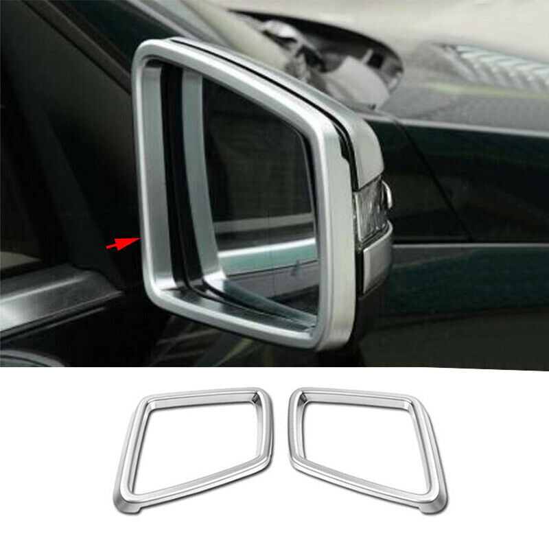 for Benz ML GL GL GLS GLE Class 2* Chrome Side Wing Rear-view Mirror Frame Decorated