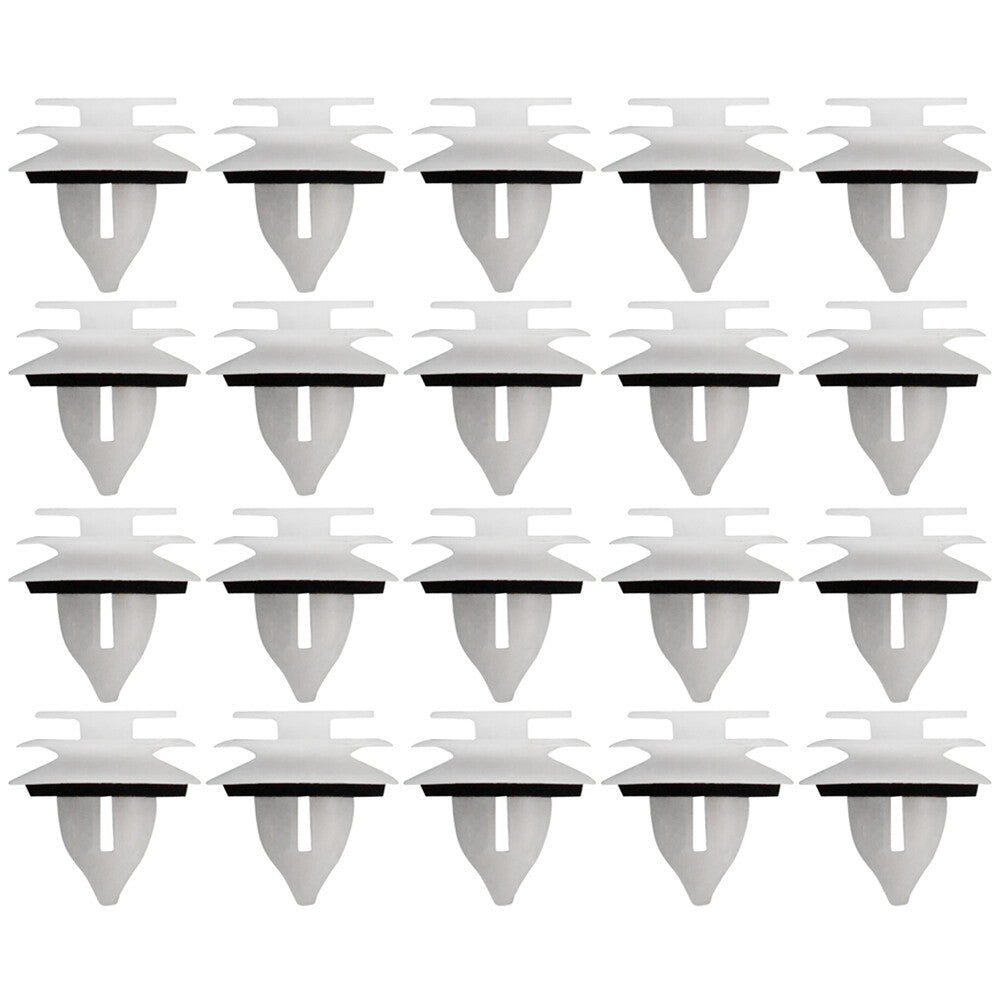 20 x Interior Trim Panel Clips Nylon Fits for Mazda 3 5 6 Miata  for RX -8 2003-15 White
