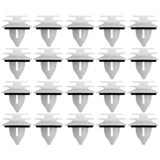 20 x Interior Trim Panel Clips Nylon Fits for Mazda 3 5 6 Miata  for RX -8 2003-15 White