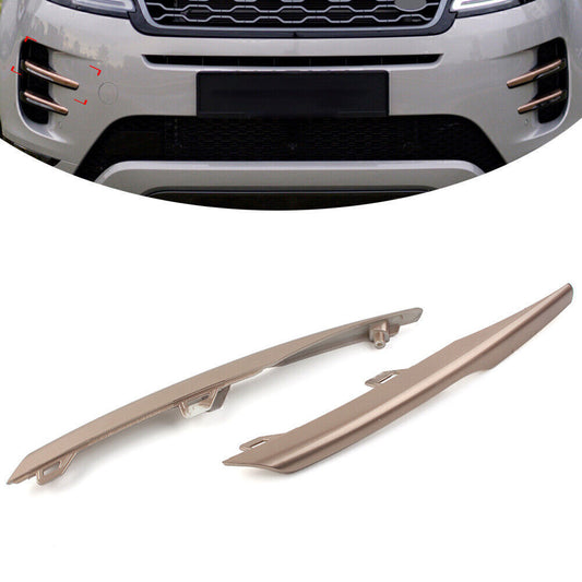 Pair Upper Fog Light Lamp Strip Trim Fit for Land Rover for Range Rover Evoque 2020-2022