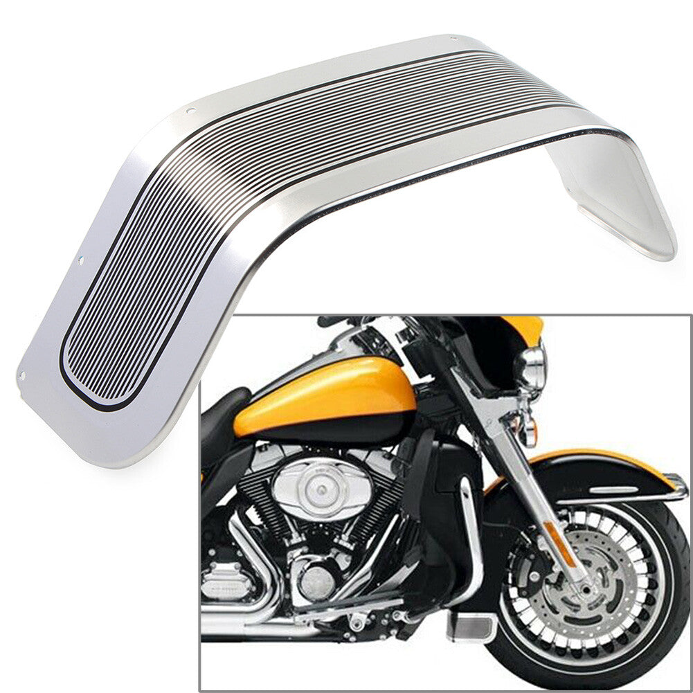 Front Fender Trim Skirt Chrome Fit for Harley Touring Electra Glide FLHR 2014-2024
