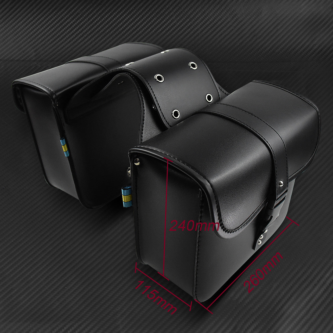 Motorcycle Saddle Bag Bike Side Storage Fork Tool Pouch Luggage Fit for Harley Q